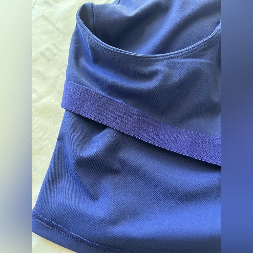NEW - Fabletics Anywhere Built-In-Bra Tank in Nightfall Blue - Picture 9 of 13